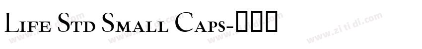 Life Std Small Caps字体转换
